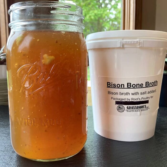 100% Grassfed Bison Bone Broth
